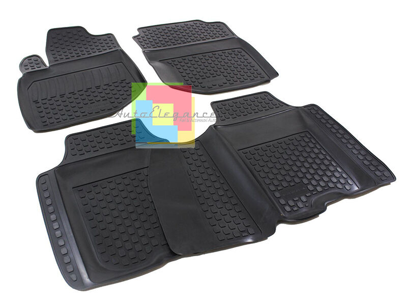 HONDA JAZZ III 2008-2014 SET TAPPETINI AUTO IN GOMMA - TAPPETI TOP QUALITA -1