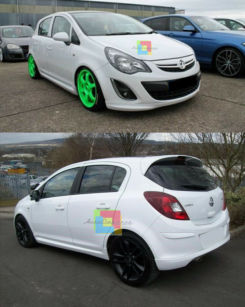SPOILER OPC LOOK BODYKIT COMPLETO PER OPEL CORSA D 5 PORTE RESTYLING 2011-2014