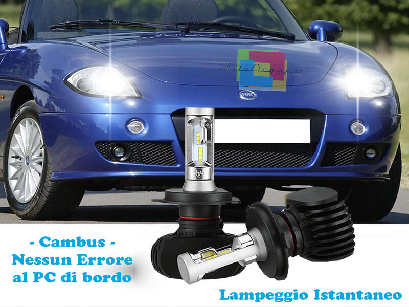 LAMPADE ABBAGLIANTI LAMPEGGIO ISTANTANEO A LED FIAT BARCHETTA CREE
