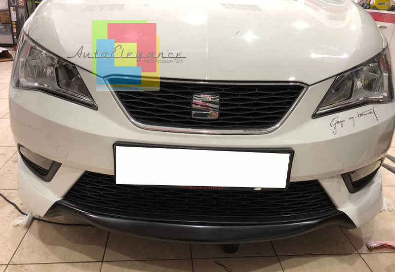 SEAT IBIZA 6J 2012-2017 LIFT SPOILER UNDER FRONT BUMPER ABS LOOK FR