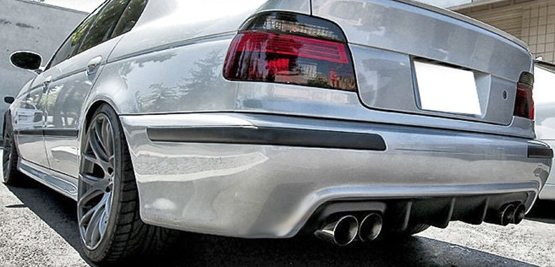 M5 LOOK DIFFUSER BMW 5 SERIES E39 UNDER BUMPER GLOSSY BLACK ABS 0116