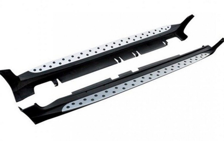 LOOK SPORTIVO PER KIA SPORTAGE 2010-2015 PEDANE LATERALI ALLUMINIO SOTTO PORTA