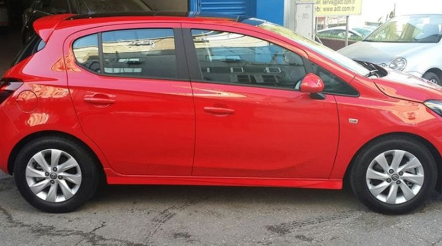 OPEL CORSA E 5 DOORS 2014+ SIDE SKIRTS ABS OPC LOOK UNDER DOOR 0256