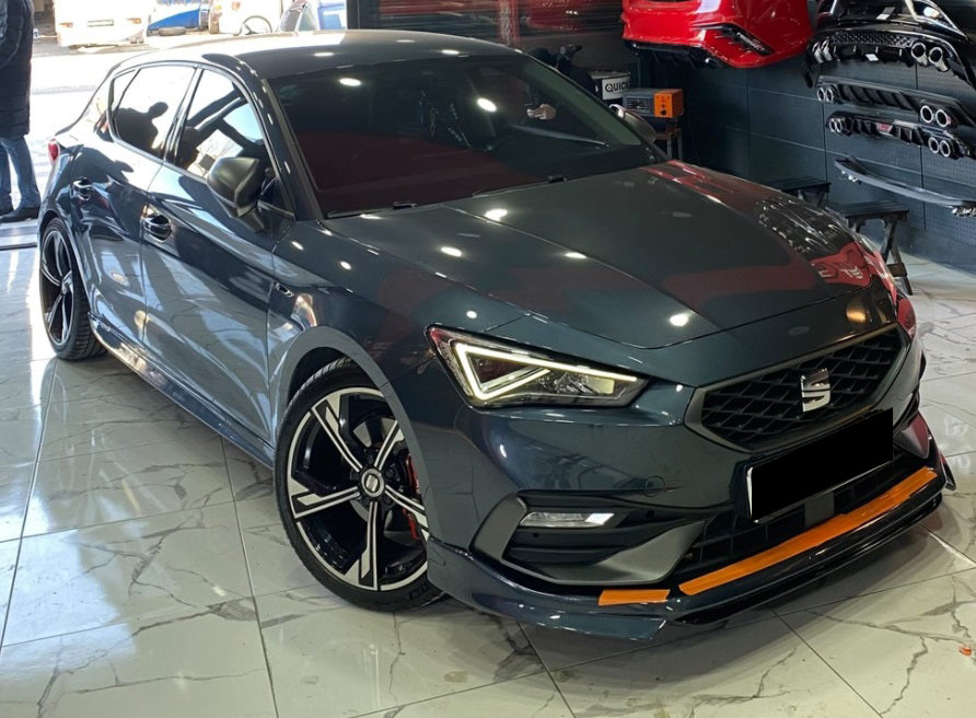 SEAT LEON KL 2019+ SPOILER LOOK FR SPOILER UNDER FRONT BUMPER ABS