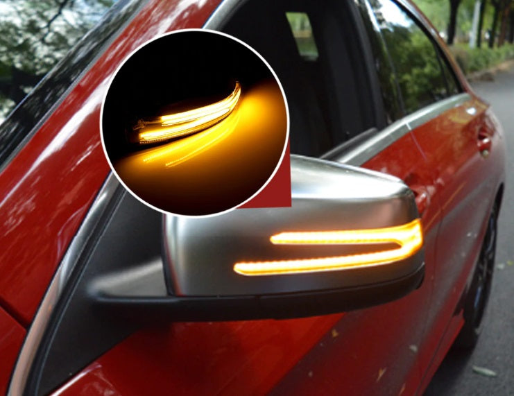 MERCEDES A W176 2013-2017 FRECCE LED DINAMICHE PER SPECCHI LATERALI SCORREVOLI