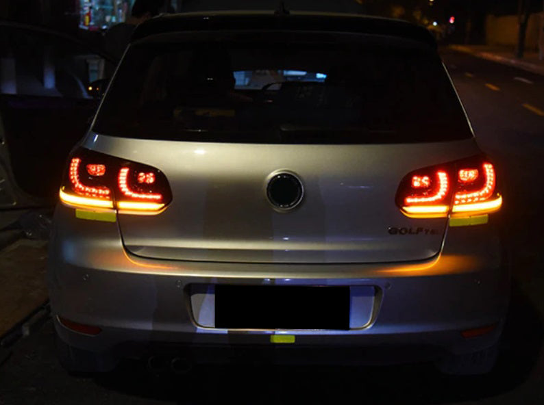 R20 FULL LED REAR LIGHTS VW GOLF 6 VI 2008 TO 2012 DYNAMIC INDICATOR LIGHTS