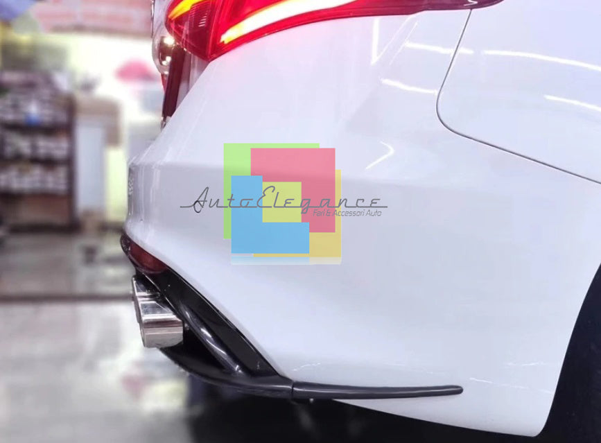 REAR DIFFUSER ALFA ROMEO GIULIA 2015+ GLOSSY BLACK