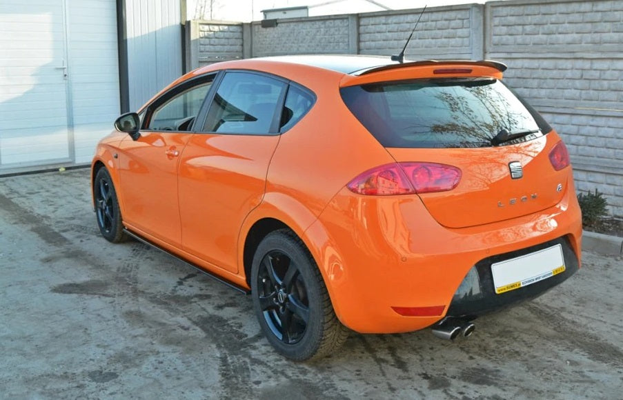 SEAT LEON 1P1 2005-2012 SPLITTER UNDER SIDE SKIRTS ABS GLOSS BLACK 0070