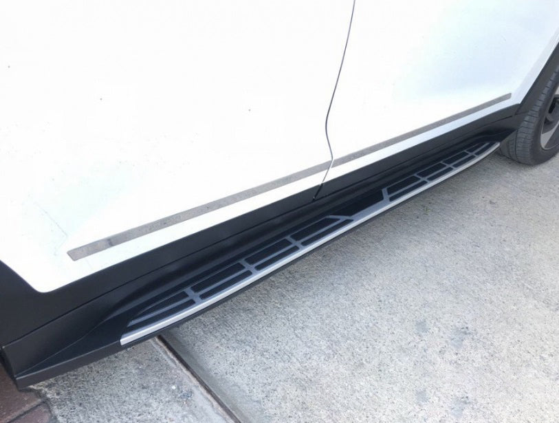 PEDANE LATERALI SOTTO PORTA HYUNDAI TUCSON LT III 2015+ ACCIAIO INOX E PVC