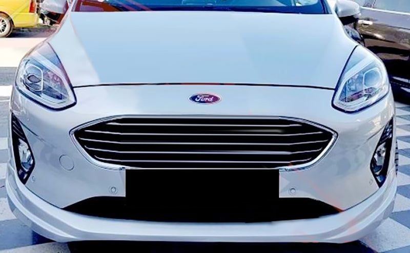 FORD FIESTA MK8 2017+ SPOILER SOTTO PARAURTI ANTERIORE LOOK ST - grezzo