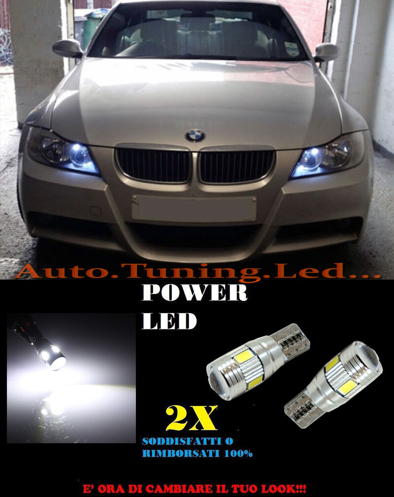 POSITION LIGHTS BMW E90 2005-2011 CANBUS T10 WHITE 6 LED W5W SUPER QUALITY