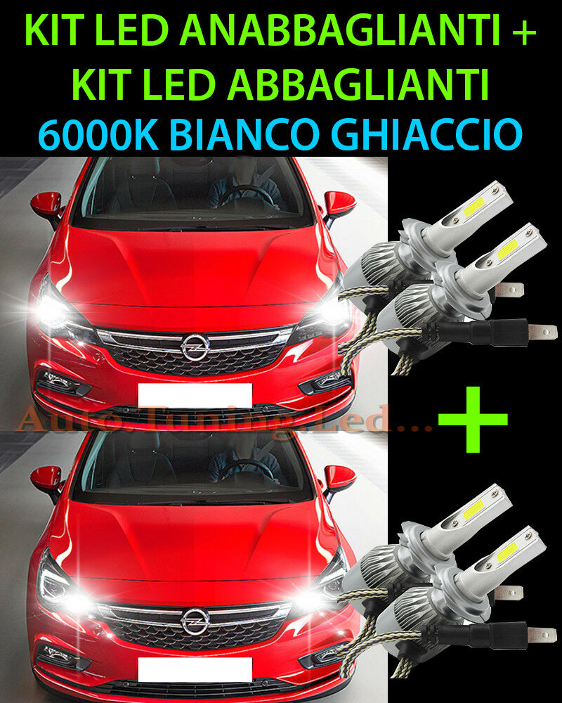LED HIGH BEAM & LOW BEAM LAMP KIT FOR OPEL ASTRA K 2015 ONWARDS -.