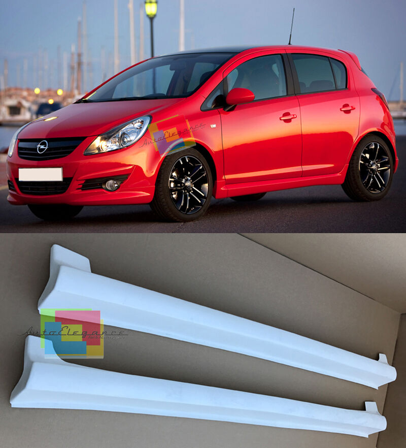 OPEL CORSA D 2006-2014 5 PORTE MINIGONNE LATERALI LOOK OPC SOTTO PORTA