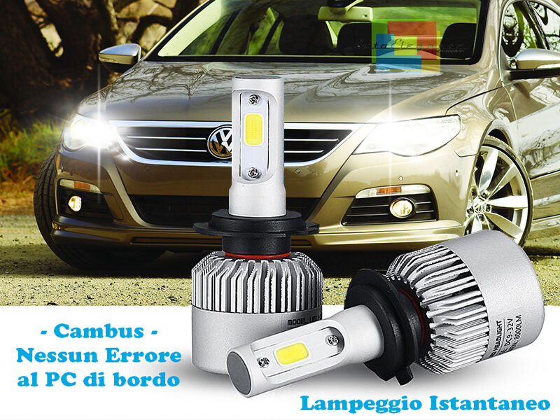 LAMPADE ABBAGLIANTI LED VW PASSAT CC LAMPEGGIO ISTANTANEO 6000K