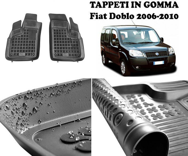 Fiat Doblo 2006-2010 RUBBER CAR MATS - TOP QUALITY MATS -1-