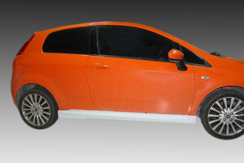 FIAT GRANDE PUNTO SPOILER MINIGONNE LATERALI SOTTO PORTA SPORTIVO IN ABS