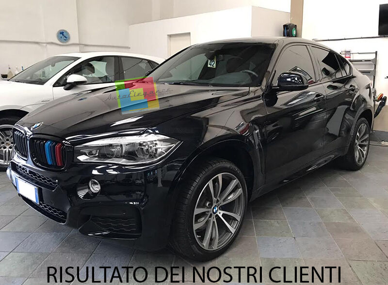 GRIGLIE ANTERIORI BMW X6 F16 2014+ CALANDRA DOPPIA STRISCIA M - MASCHERINA