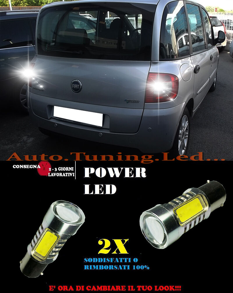 FIAT MULTIPLA 2 6000K LED REVERSING LIGHTS P21W BA15 CANBUS NO ERROR