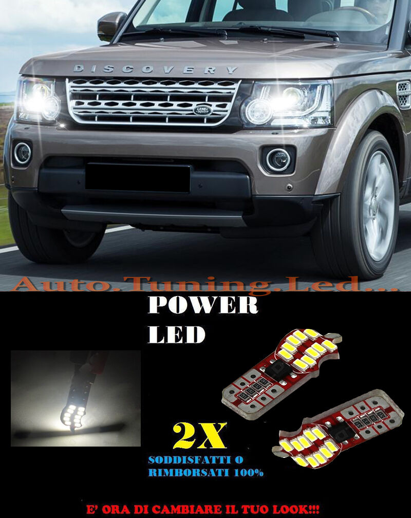 LUCI POSIZIONE LAND LAND ROVER DISCOVERY CANBUS T10 BIANCO 20 LED SUPER QUALITA