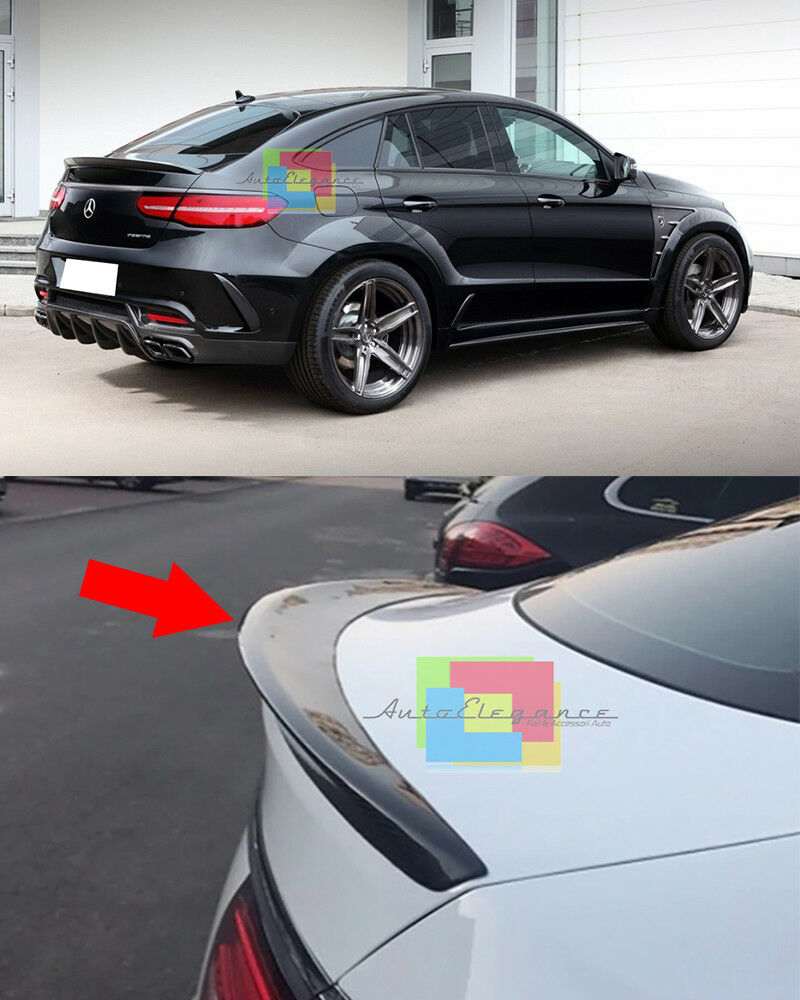 REAR SPOILER ON THE HOOD AMG LOOK GLOSSY BLACK ABS MERCEDES GLE C292 COUPE
