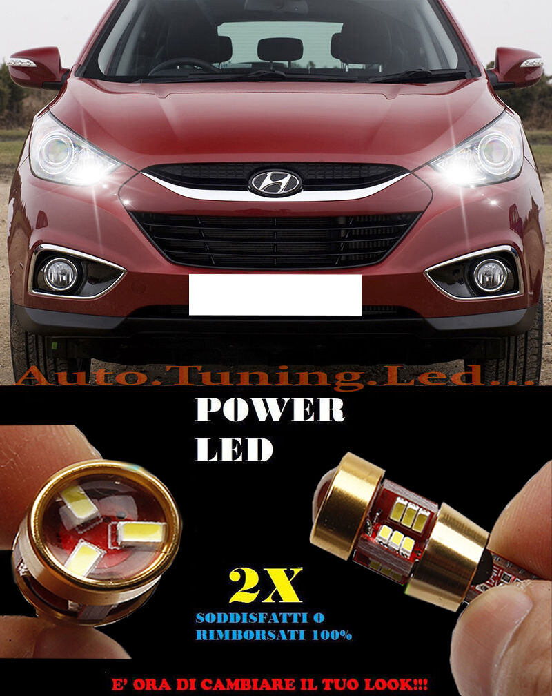 LUCI POSIZIONE HYUNDAI IX35 2010-2013 CANBUS T10 BIANCO 27 LED SUPER QUALITA
