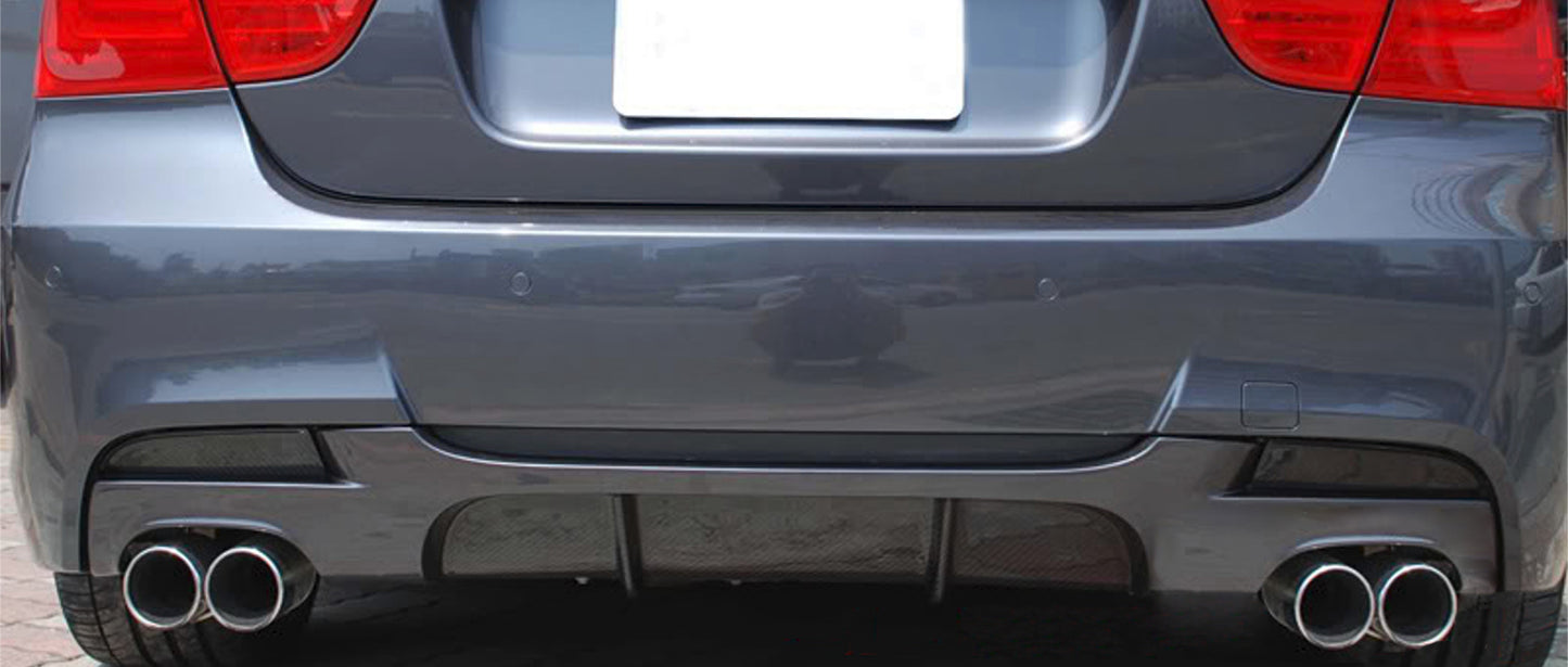 ABS REAR DIFFUSER UNDER BUMPER BMW 3 SERIES E90 E91 05-11 M-TECH LOOK