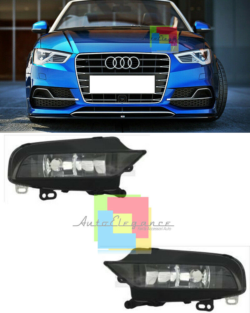 FARETTI FENDINEBBIA PARAURTI SLINE S3 PER AUDI A3 8V 2012-2016 TOP QUALITA' ABS