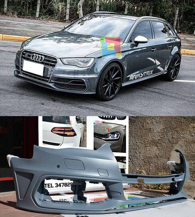 SLINE FRONT BUMPER FOR AUDI A3 8V 2012-2016 SEDAN SPORTBACK IN ABS