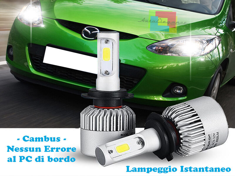 LAMPADE ABBAGLIANTI ANABBAGLIANTI LED MAZDA 2 2007-2014 ISTANTANEO CREE