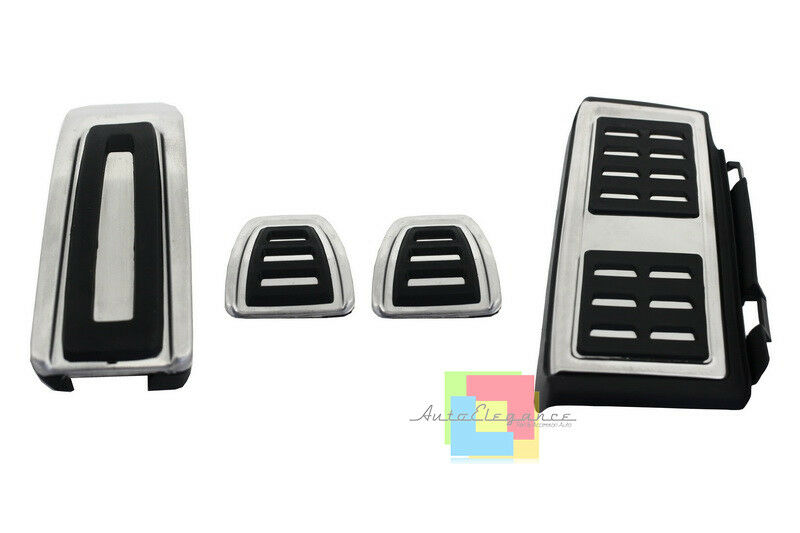 PEDALIERA CAMBIO MANUALE SEAT LEON 5F 2012+ - INOX CON GOMMA ANTISCIVOLO.-.