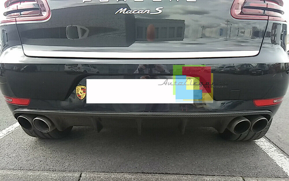 PORSCHE MACAN DAL 2014+ SOTTO PARAURTI POSTERIORE DIFFUSORE ABS