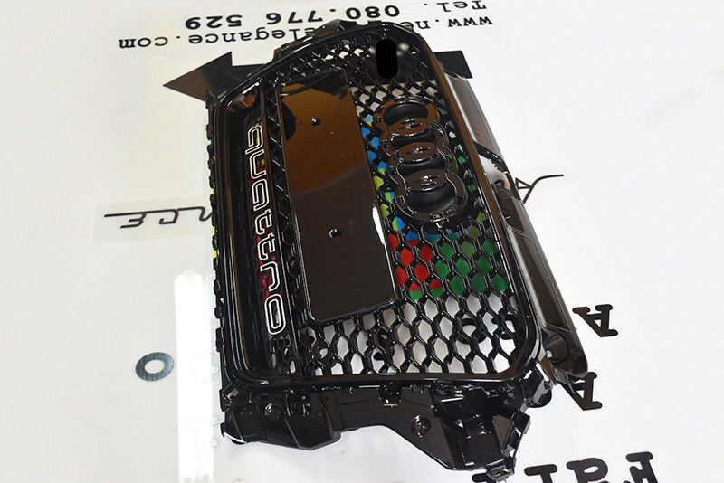 GRIGLIA ANTERIORE AUDI A3 8V 2012-2015 CALANDRA RS3 NERA QUATTRO NIDO D'APE