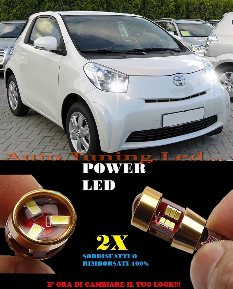 LUCI POSIZIONE TOYOTA IQ 2009+ CANBUS T10 BIANCO 27 LED SUPER QUALITA