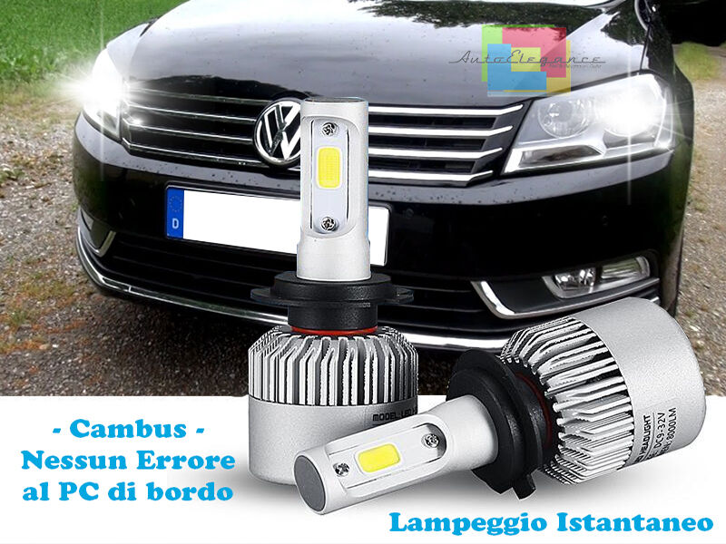 LAMPADE ANABBAGLIANTI LED VW PASSAT 3C B7 2010-2015 LAMPEGGIO ISTANTANEO 6000K