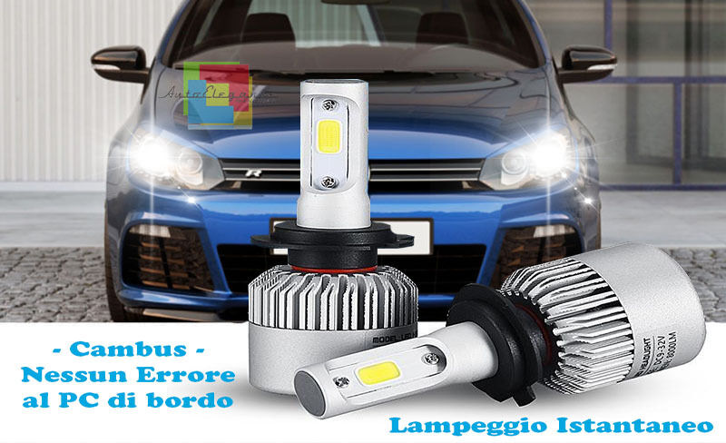 LAMPADE ANABBAGLIANTI LED VW GOLF 6 2008-2012 LAMPEGGIO ISTANTANEO 6000K