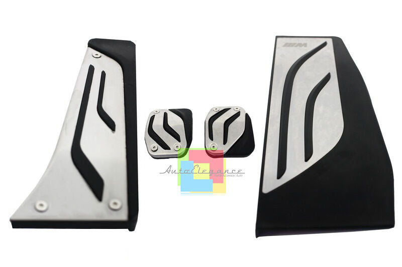 PEDALIERA CAMBIO MANUALE BMW SERIE 3 F30 2011+ - INOX GOMMA ANTISCIVOLO