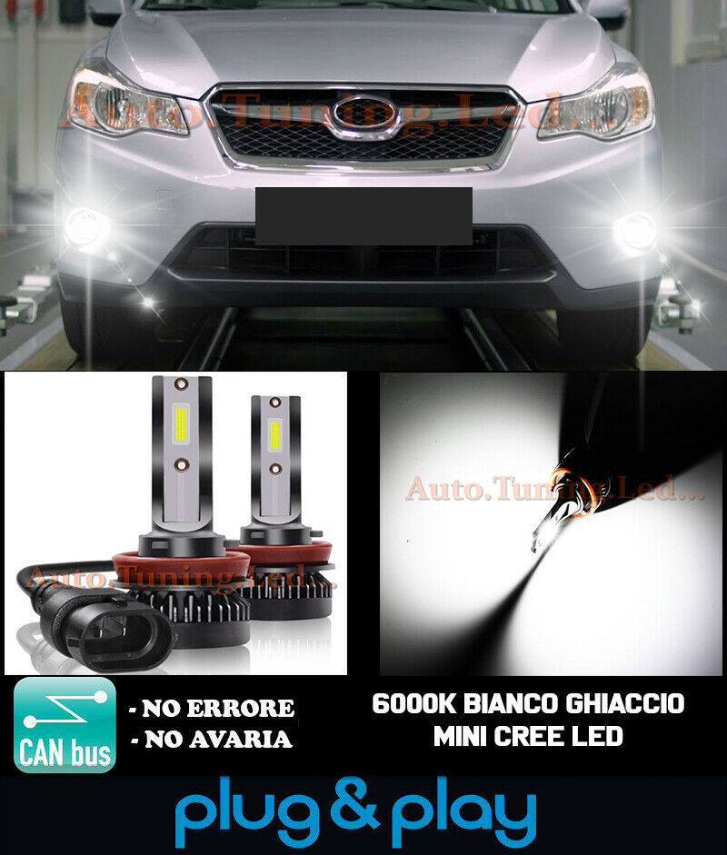 SUBARU FORESTER MK4 CAMBUS LED FOG LIGHTS ICE WHITE 8000LM