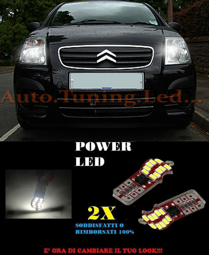 POSITION LIGHTS CITROEN C2 2003+ CANBUS T10 WHITE 20 LED SUPER QUALITY