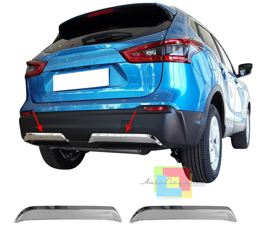 PIASTRE CROMATE DIFFUSORE COFANO POSTERIORE NISSAN QASHQAI 2017+ LIFT INOX