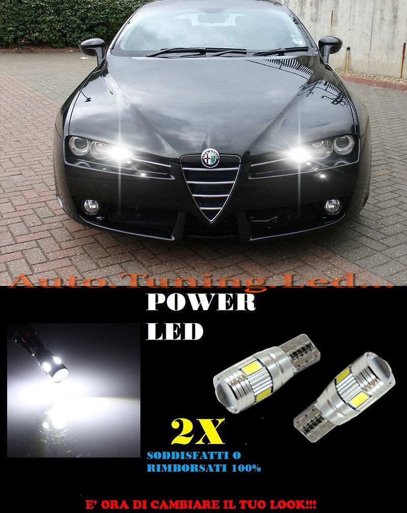 POSITION LIGHTS ALFA ROMEO BRERA CANBUS T10 WHITE 6 LED SUPER QUALITY