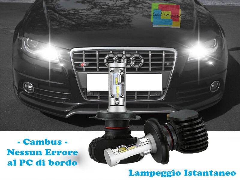 LAMPADE ABBAGLIANTI LAMPEGGIO ISTANTANEO A LED AUDI A4 B8 8K 2008 IN POI CREE