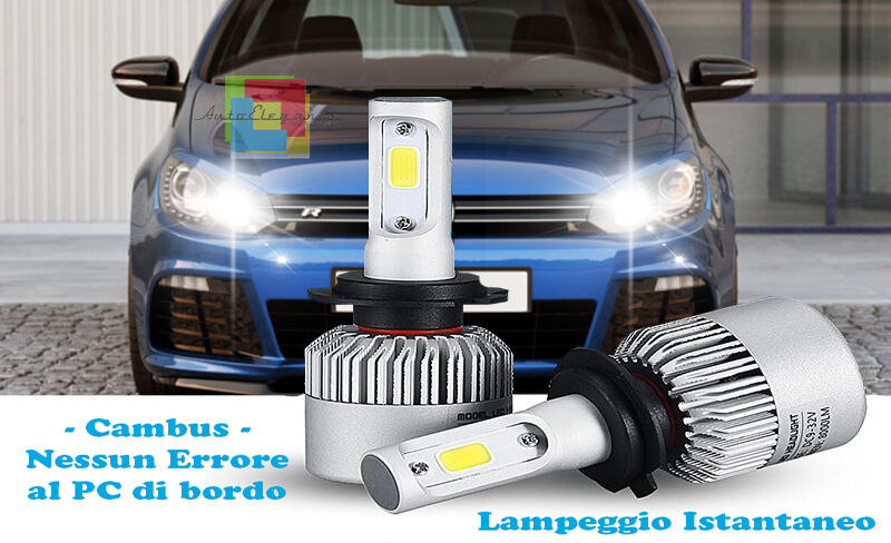 LAMPADE DIURNE ABBAGLIANTI LED VW GOLF 6 2008-2012 LAMPEGGIO ISTANTANEO 6000K