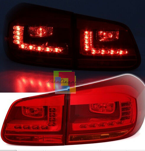 FARI POSTERIORI GTI A LED VW TIGUAN 5N 2011-2014 LIFT FANALI MODELLO ROSSO