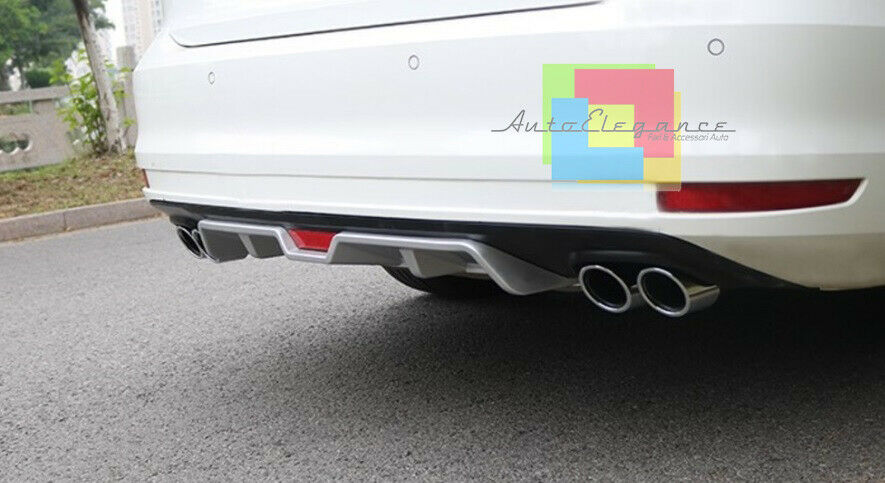 DIFFUSER FOR VW JETTA UNDER REAR BUMPER FOUR TIP ABS -