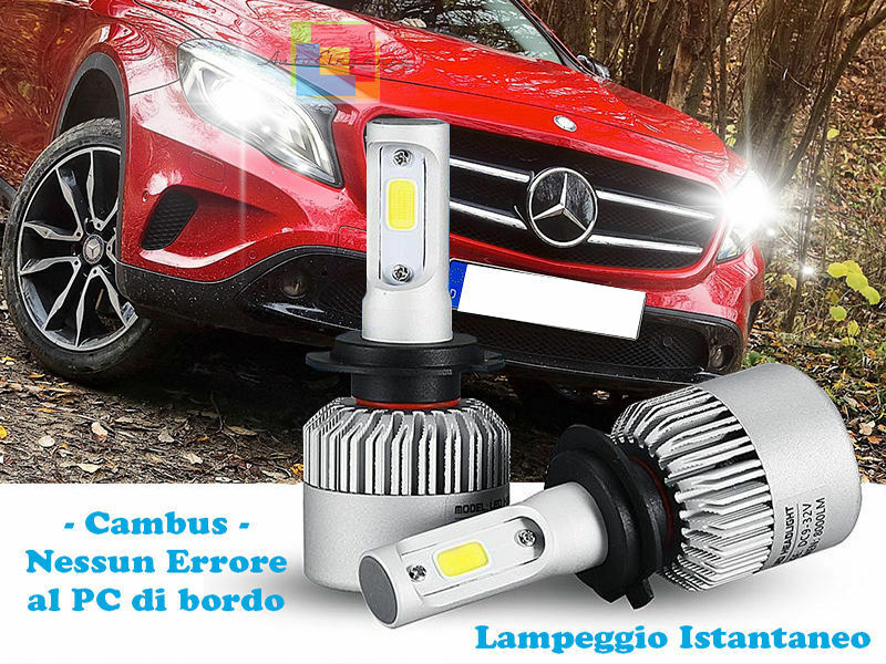 LAMPADE ABBAGLIANTI H15 LED MERCEDES CLASSE GLA X156 2013+ ISTANTANEO CREE