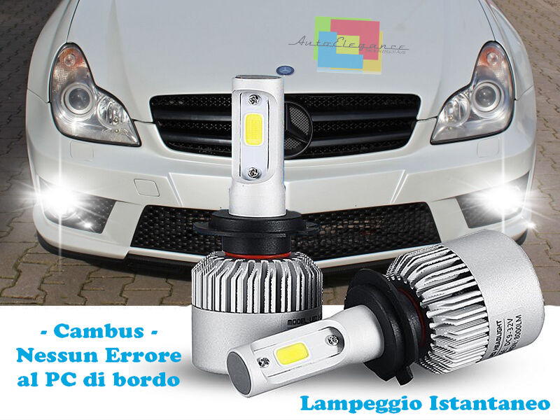 LAMPADE FENDINEBBIA A LED CREE MERCEDES CLS W219 CAMBUS BIANCO GHIACCIO