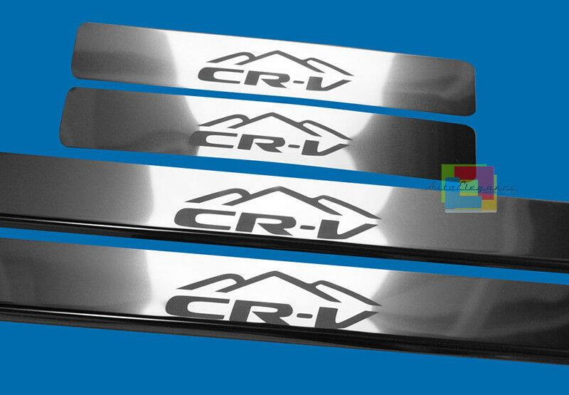 HONDA CR-V MK2 2001-2006 CHROME ADHESIVE DOOR SILL SPORT LOOK 4 PIECES