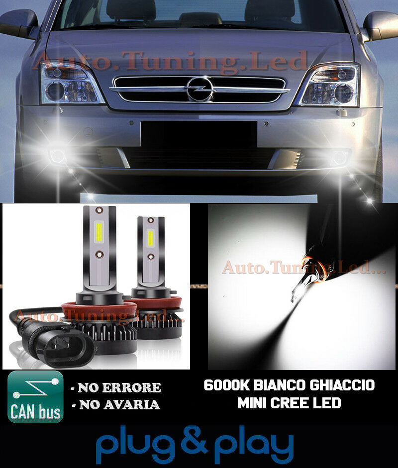 CREE LED FOG LIGHTS OPEL VECTRA C CAMBUS ICE WHITE 8000LM