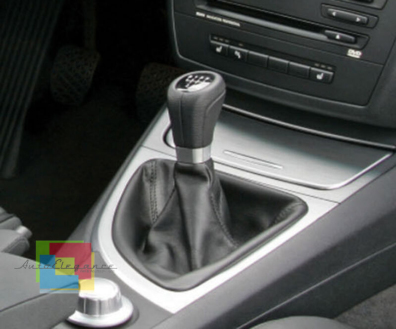 LEATHER KNOB - BMW 1 SERIES E82 E88 6 SPEED MANUAL GEARBOX - M-TECH LOOK