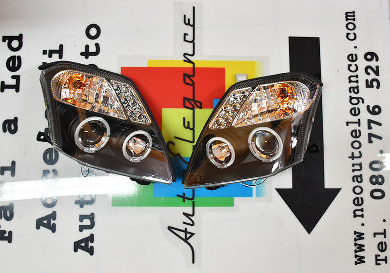 FARI ANTERIORI ANGEL EYES PER CITROEN C2 2003 IN POI FANALI SPORTIVI LED